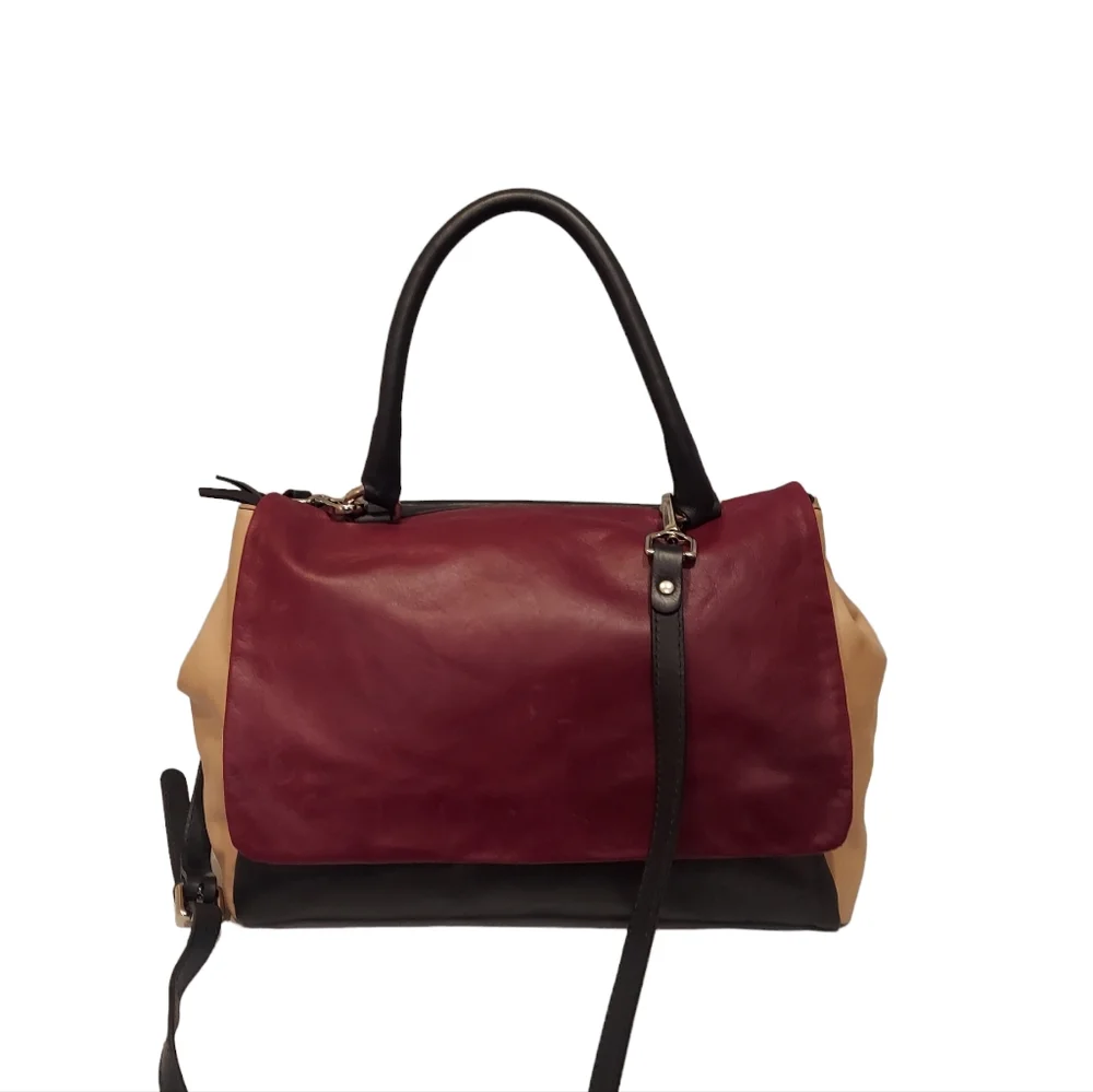 Gianni Chiarini Made In Italy Leather Flap Shoulder Bag Like New Condition